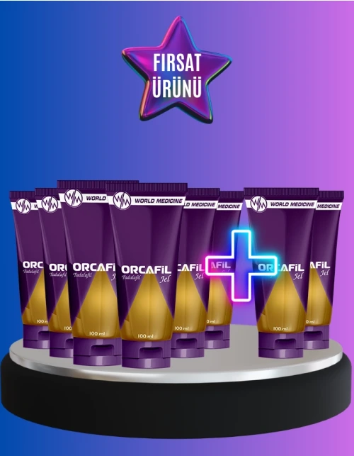 Orcafil Jel Tadalafil 6 Alana 2 Bedava (8’li Paket)